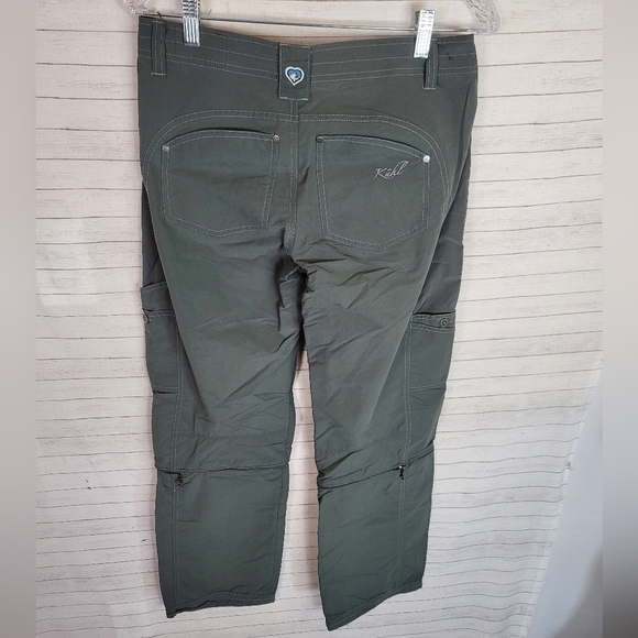 KUHL BANDITA CONVERTIBLE PANTS IN GREEN, SZ 6 - Picture 9 of 13